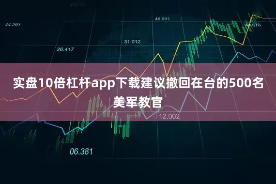 实盘10倍杠杆app下载建议撤回在台的500名美军教官